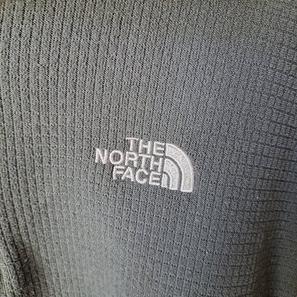 The North Face Mens Quarter Zip Gray Jacket Size - Picture 3 of 7